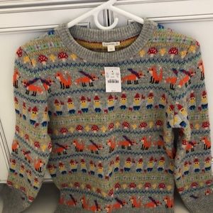 Kids J-Crew Gnome Sweater Size 12